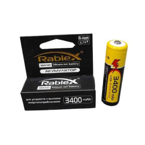Літій-іонний акумулятор 18650 Rablex 3400 mAh 3.7 V (Li-ion) Original фото