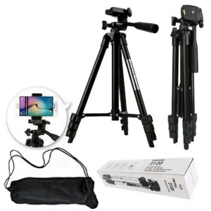 Штатив для телефону фотоапарата камери Tripod TF-3120 для надійної фіксації Чорний фото