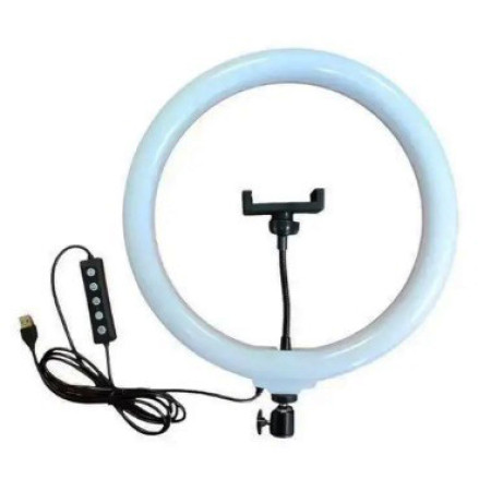 Кільцева LED лампа для студійного освітлення Ring RGB MJ36 36см з пультом