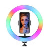 Кільцева лед-лампа для студійного освітлення Ring RGB MJ 36 36см з пультом для фото і відео