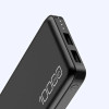 Портативний зарядний пристрій для телефона Power Bank Awei P5K 10000 mAh Павербанк USB чорний