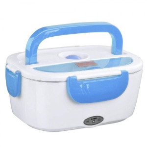 Електричний ланч-бокс контейнер Electronic Lunchbox YS 001 40 W з підігрівом термос для їжі блакитний фото