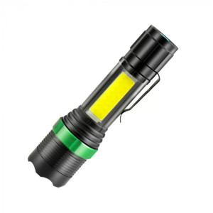 Ручний акумуляторний ліхтар BL-659-XPE+COB світлодіодний потужний яскравий ліхтарик з боковим світлом фото