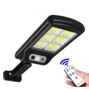 Вуличний світильник ліхтар акумуляторний Solar Sensor Light BK-240-SMD-B з пультом на сонячній батареї фото