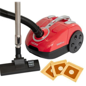 Потужний пилосос Rotex RVB18-E Red для сухого чищення дому з мішком 1800 Вт Червоний фото