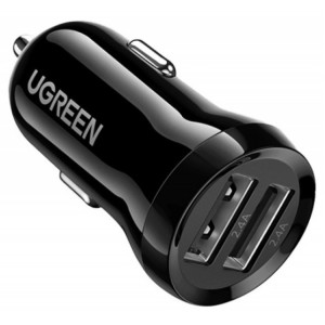 Автомобільний зарядний пристрій Ugreen ED018 24W 2xUSB Charger Чорний фото