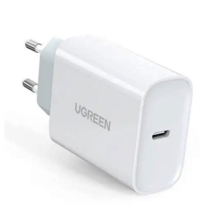 Зарядний пристрій Ugreen CD137 Type-C PD 20 W Charger Білий