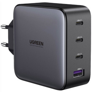 Універсальний портативний швидкий зарядний пристрій Ugreen CD226 GaN 100W 3C1A на 4 USB фото