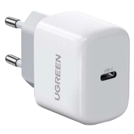 Зарядний пристрій UGREEN CD241 USB Type-C 20W Mini PD PD3.0 Fast Charger 3A Білий
