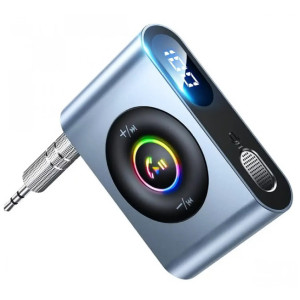 Автомобільний ФМ-блютуз-модулятор Baseus WXQE-01 Bluetooth ресивер-приймач аудіоадаптер Чорний фото