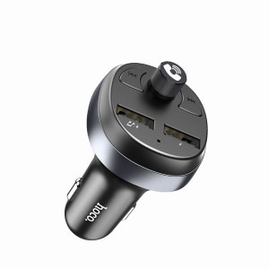 FM трансмітер модулятор з Bluetooth HOCO E41 Автомобільна подвійна USB зарядка Чорний фото