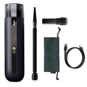 Автомобільний акумуляторний пилосос Baseus A2 Car Vacuum Cleaner 6000 mAh для салону автомобіля Чорний фото