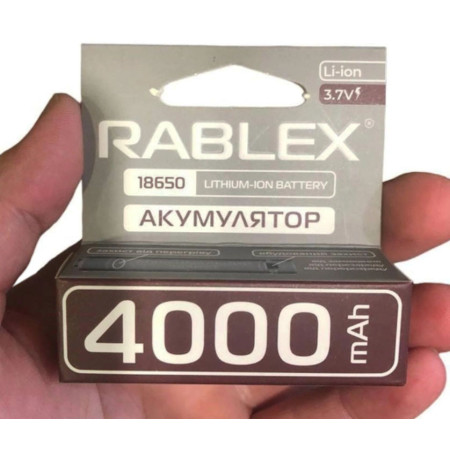 Літій-іонний акумулятор Rablex 4000 mAh 18650 (Li-ion) 3,7 V Original