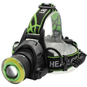 Налобный LED фонарь RB-107 универсальный мощный яркий на голову аккумуляторный для рыбалки T6+LED Zoom фото