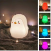 Детский силиконовый ночник Penguin LJC-129 пингвин светильник аккумуляторный игрушка для сна