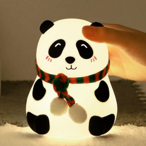 Дитячий силіконовий нічник Панда Panda Silicone Lamp LJC-142-A акумуляторний світильник іграшка для сну фото
