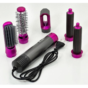 Фен-щітка-браш-стайлер Hot Air Styler 5в1 с кейсом мультистайлер для укладання волосся Hair Brush 9234 фото