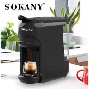 Кавомашина Sokany SK-516 електрична кавоварка для дому 1450 Вт 600 мл Чорна фото