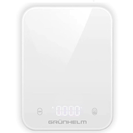 Ваги кухонні Grunhelm KES-035LW дисплей LED 5 кг Білі