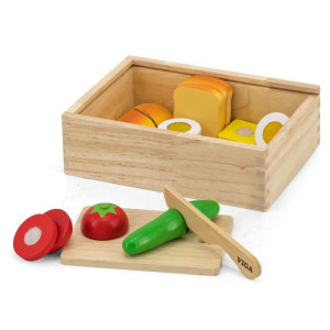 Іграшкові продукти Viga Toys Сніданок 44541 набір дерев'яних продуктів іграшок фото