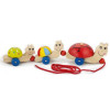 Дерев'яна каталка Черепашки Viga Toys 59949 Розвиваюча дерев'яна іграшка для прогулянок