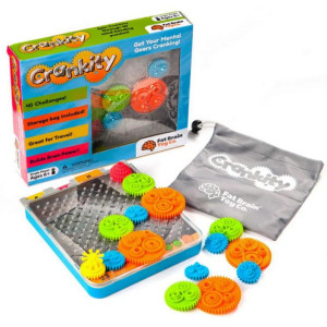 Гра-головоломка Різнокольорові шестерні Fat Brain Toys Crankity F140ML фото