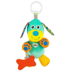 М'яка іграшка підвіска Собачка зі звуком Lamaze L27023 фото