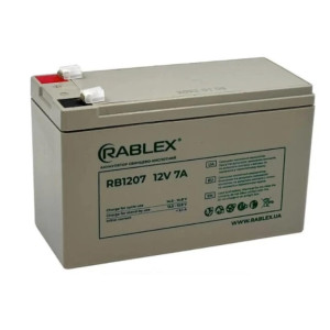 Акумулятор свинцево-кислотний Rablex RB1207 акумуляторна батарея 12V-7A 9000мah фото