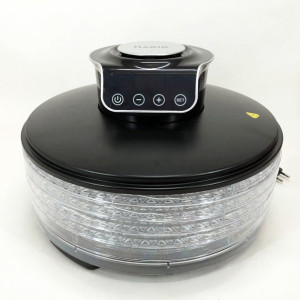 Сушарка для овочів та фруктів Magio MG-353 9л Електросушарка для продуктів LED дисплей 245Вт Сірий фото