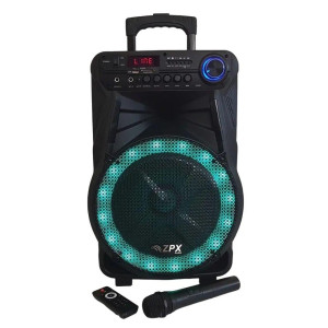 Портативна колонка ZPX ZX-7771 бездротова колонка Bluetooth з акамулятором Чорний 120 Вт фото