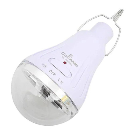 Акумуляторна лампа CClamp CL508 LED сонячна панель 2 режими роботи 10 Вт