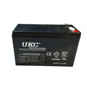 Акумулятор свинцево-кислотний UKC WST-9.0 акумуляторна батарея 12V-9A  Чорний фото