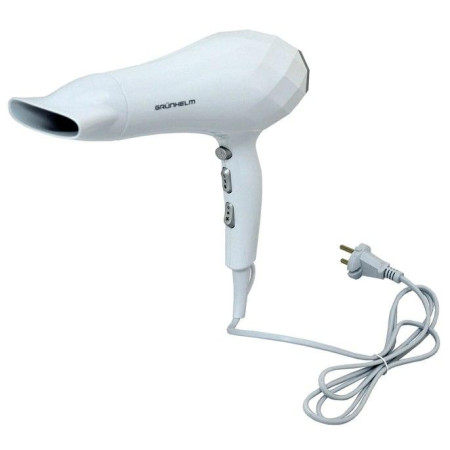 Фен стайлер Grunhelm GHD-576 фен дифузор концентратор 2 швидкості 3 режими температури Білий 2200 Вт
