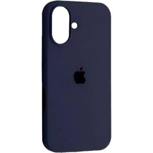 Силіконовий чохол iPhone 16 матове покриття накладний чохол мікрофібра Чорний фото