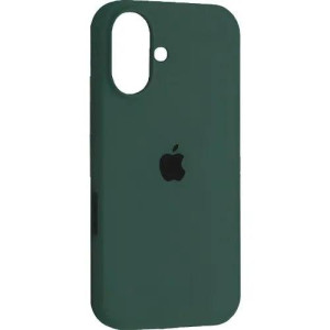 Силіконовий чохол iPhone 16 матове покриття накладний чохол мікрофібра Зелений фото