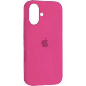Силіконовий чохол iPhone 16 матове покриття накладний чохол мікрофібра Рожевий фото