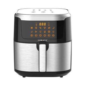 Аерофритниця безмасляна Sokany SK-10037 8.8л електричний аерогриль сенсорне керування та таймер 1200Вт фото