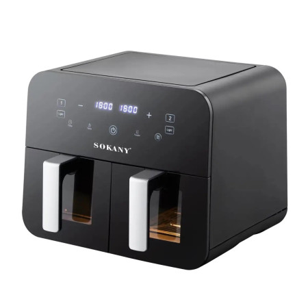 Аерофрітюрниця безмасляна Sokany SK-10005 10л електричний аерогриль з сенсорним керуванням, таймер 2400Вт