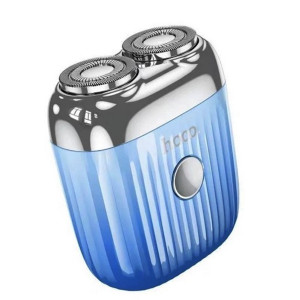 Портативна чоловіча роторна електробритва 3Вт HOCO Portable mini shaver DI30 IPX6 Блакитна фото