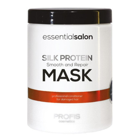 Розгладжуюча маска для волосся з протеїнами шовку Silk Protein Profis 1000 мл професійна косметика
