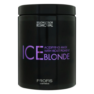 Професійна антижовта маска для волосся Ice Blonde Profis, 1000 мл з фіолетовими пігментами фото