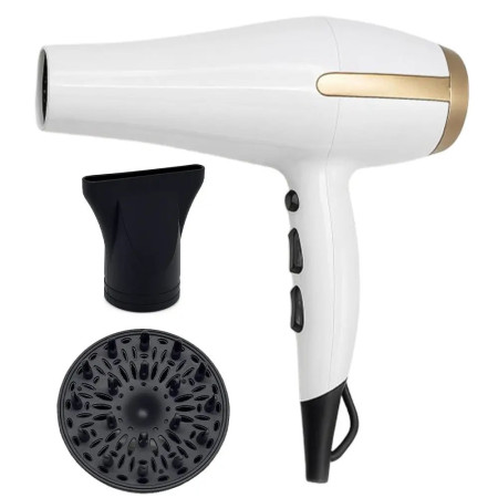 Фен стайлер Crownberg CB-2305 електрофен для укладання волосся 3000Вт Дифузор Концентратор Білий