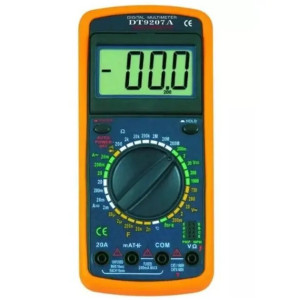 Універсальний мультиметр Digital DT-9207 A+ кліщі струмовимірювальні Портативний тестер Жовтий/Чорний фото