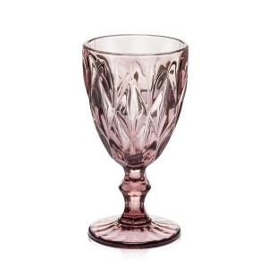 Набір келихів для вина Glassware 6шт Подарункові кольорові скляні фужери для коктейлів 300мл Бордо фото