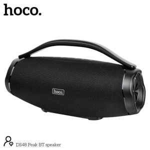 Портативна вluetooth колонка з підсвічуванням Hoco Peak DS48 Бумбокс IPX6 4000 мАг 2х20Вт microSD Вlack фото