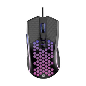 Ігрова комп'ютерна оптична провідна миша Mееtion GM015 800 - 6400 DPI 8 кнопок RGB підсвічування Чорна фото