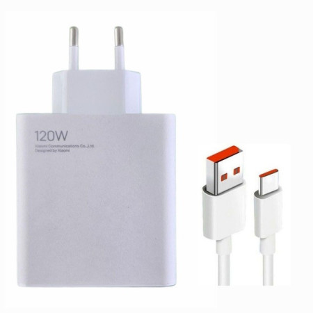 Зарядний пристрій 120W + кабель Type C (6A) MDY-12-EH Qualcomm QC3.0, QC4.0 Білий