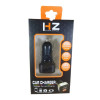 Автомобільний зарядний пристрій HZ HC1/9001 Charger 2.4A 2 USB від прикурювача з вольтметром