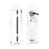 Двосторонній стілус HOCO GM111 Stylus Pen 3в1 для смартфонів та планшетів iOS/Android/iPad з ручкою Чорний