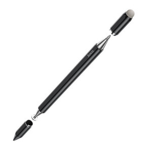 Двосторонній стілус HOCO GM111 Stylus Pen 3в1 для смартфонів та планшетів iOS/Android/iPad з ручкою Чорний Двосторонній стілус HOCO GM111 Stylus Pen 3в1 для смартфонів та планшетів iOS/Android/iPad з ручкою Чорний фото